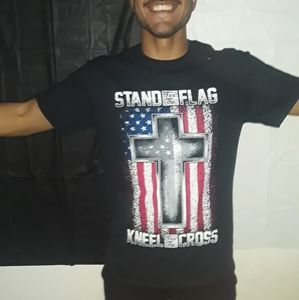 Stand For The Flag Kneel For The Cross T shirt